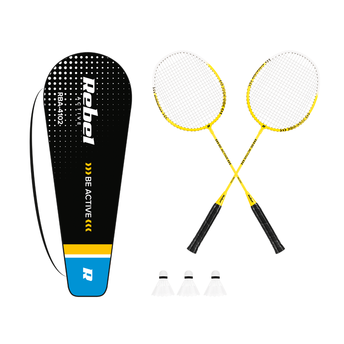 Badminton set, aluminum, REBEL ACTIVE