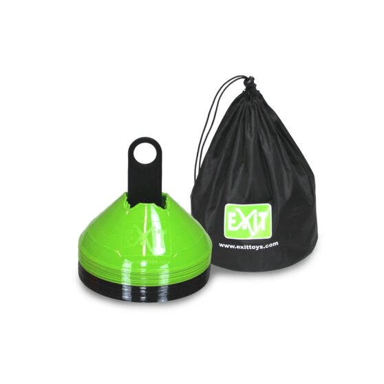 EXIT dexterity cones (20 pcs) - Green/Black