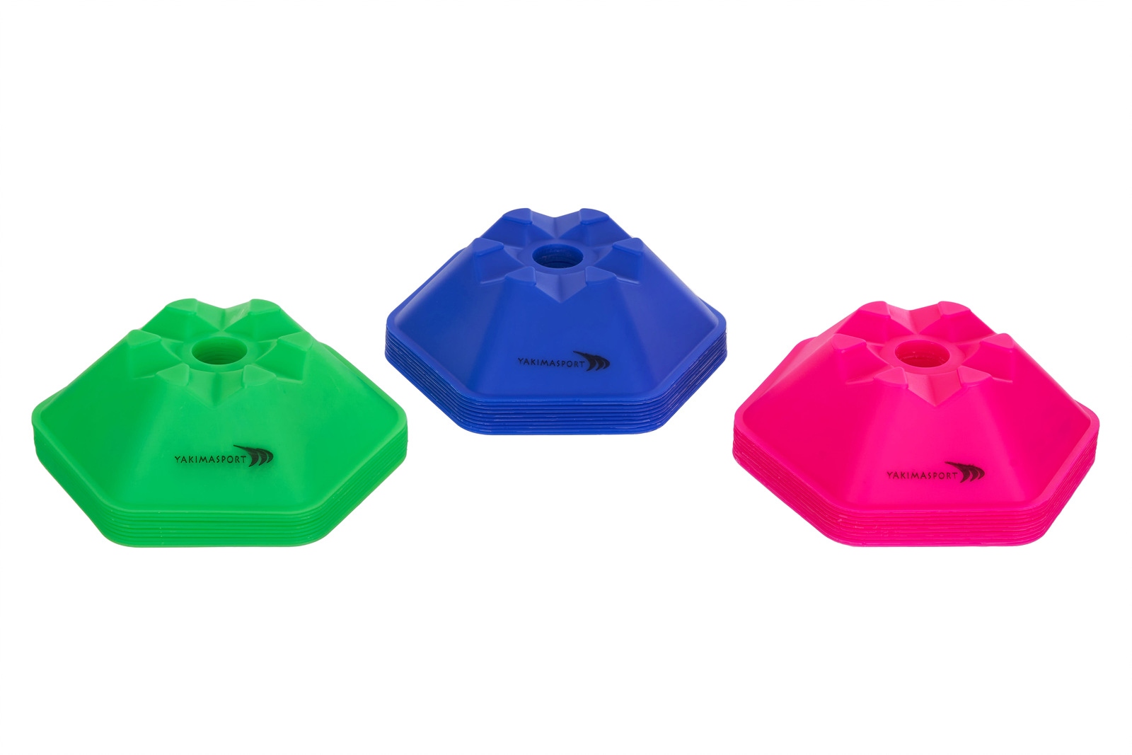 Hexagonal mushroom islands, multifunctional, 10 pcs., pink, Yakimasport