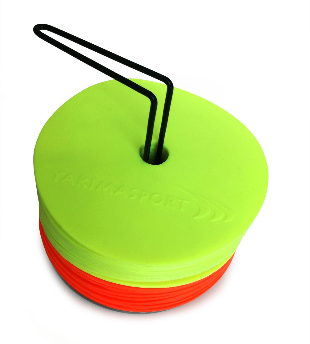Training markers (marking mats) - 24 in a set Yakimasport yellow and orange