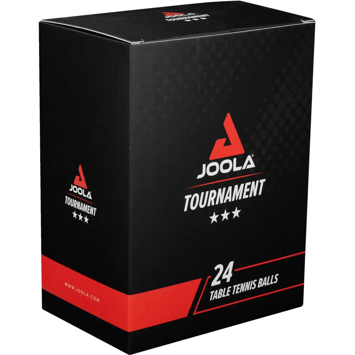 JOOLA TOURNAMENT TABLE TENNIS BALLS 3 STAR 24 PCS. WHITE