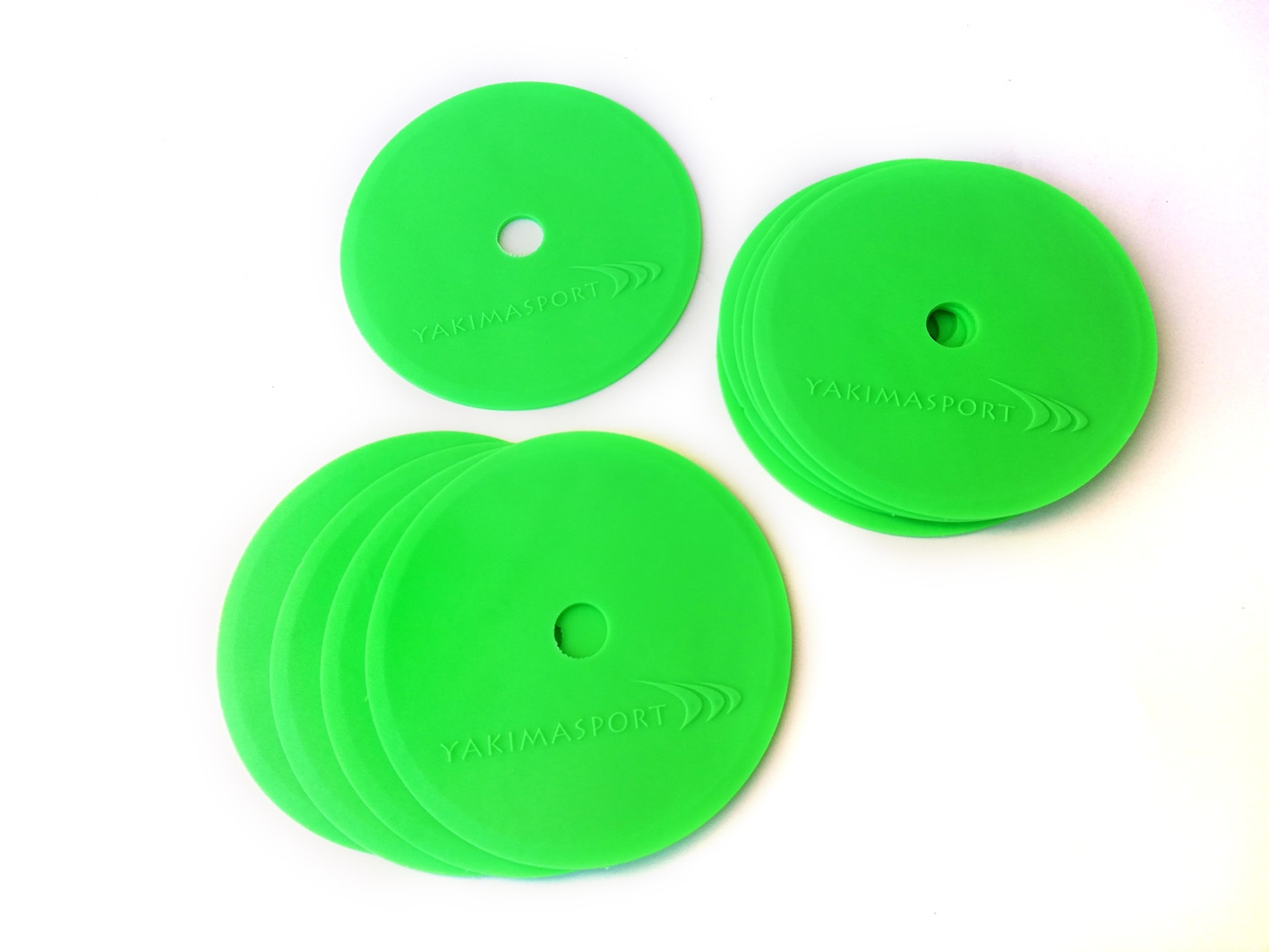 Training markers (marking mats) - 10 green in a set Yakimasport