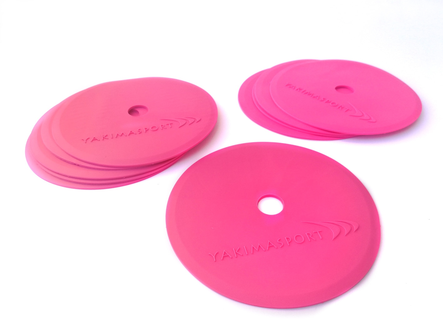 Training markers (marking mats) - set of 10 pink Yakimasport