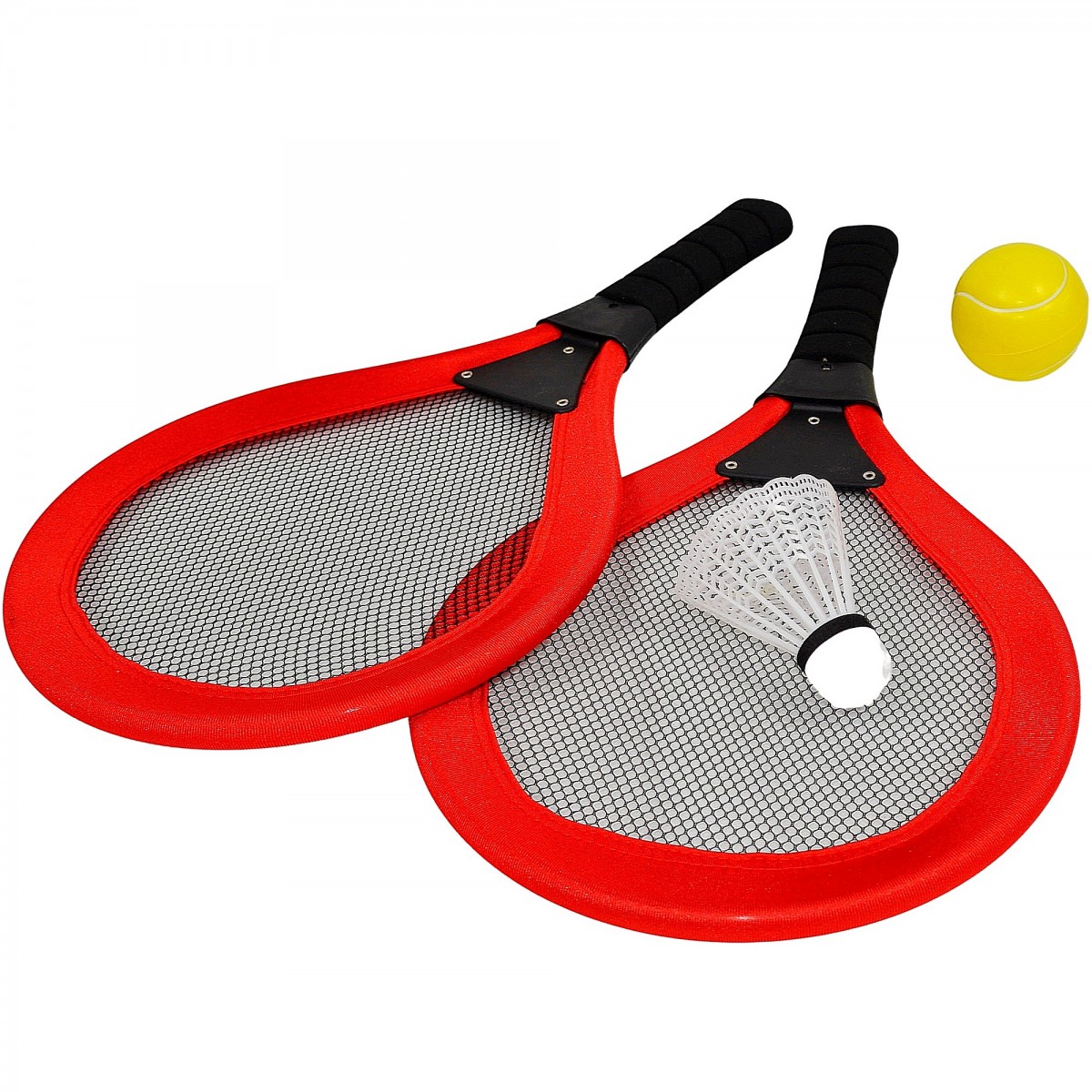 2 rackets, balls and tennis, badminton set ENERO TOYS
