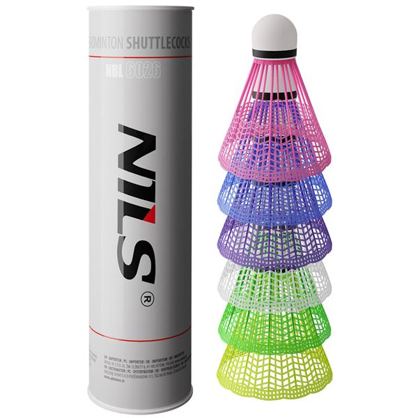 NBL6026 Badminton Ruffles MULTICOLOR 6 PCS. NILS
