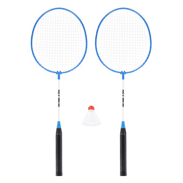 Badminton set NRZ001 BADMINTON SET 2 ROCKETS BLUE + SHUTTLE COCKS NILS