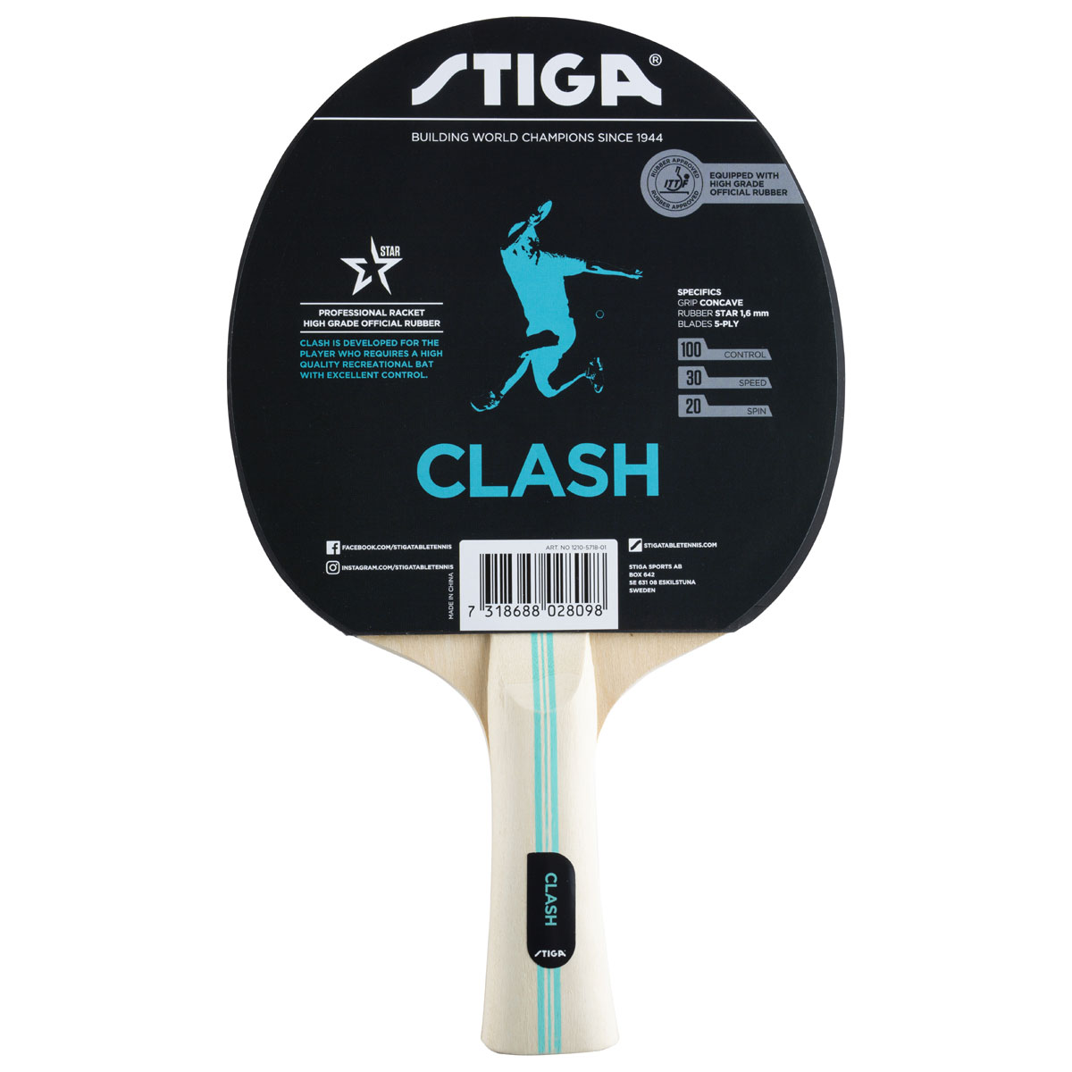 Hobby Clash (concave) table tennis racket