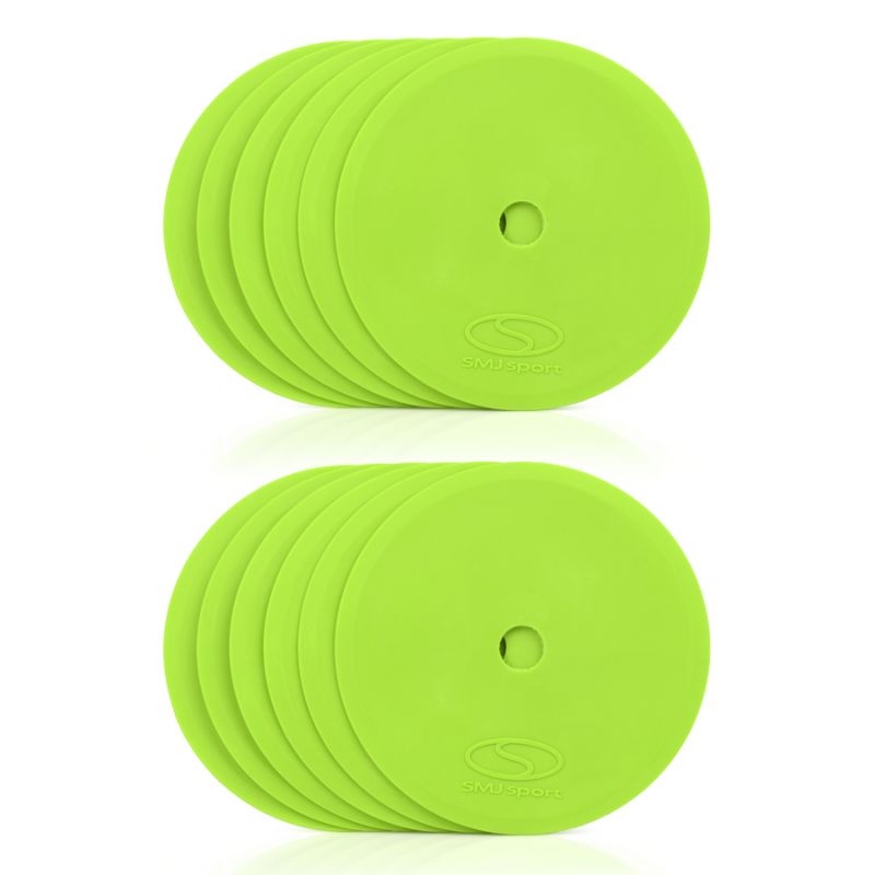 Flat field markers - round 15 cm - 12x green SMJ sport ZPO-G
