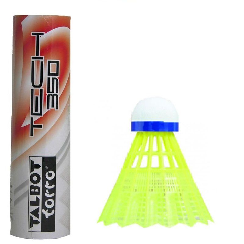 Badminton shuttlecocks TALBOT Torro Tech 350 Fast 6 pcs. Yellow